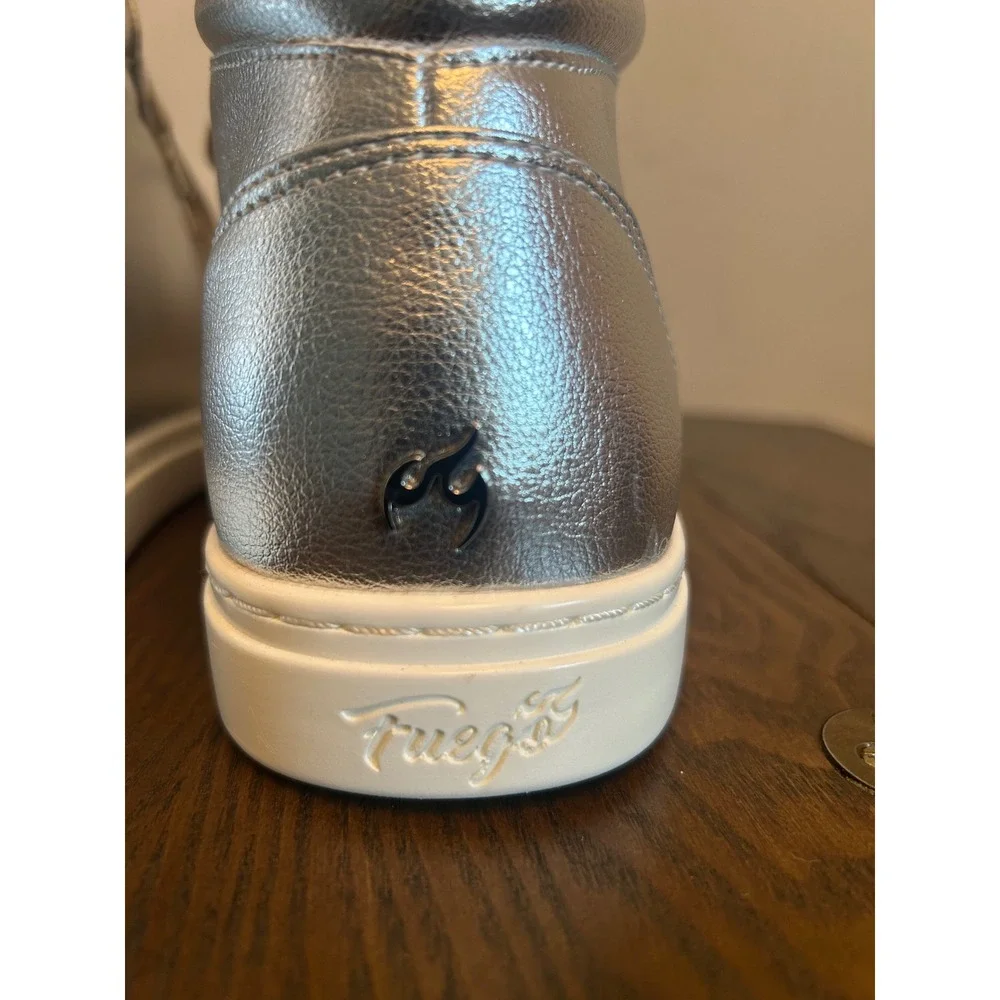 FUEGO Unisex High Top Dance Sneakers Women's 12 Men's 11